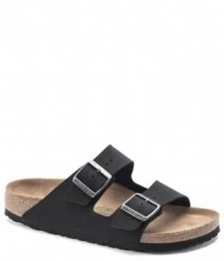 Birkenstock Arizona BFBC Earthy Vegan VEG Narrow Black