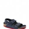 Birkenstock Milano Kids BF Narrow Desert Soil Blue Red