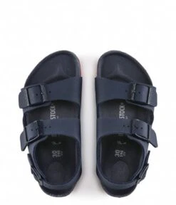 Birkenstock Milano Kids BF Narrow Desert Soil Blue Red -Birkenstock Winkel 1022211 desert soil blue red 4 600