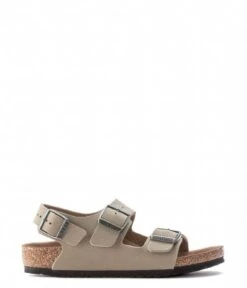 Birkenstock Milano Kids BFBC Earthy Faded VEG Narrow Khaki