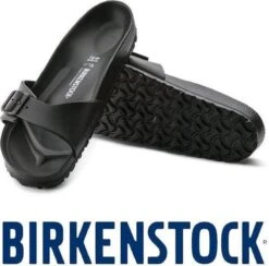Birkenstock Madrid EVA Black Narrow Dames Slippers - Black - Maat 38 -Birkenstock Winkel 1200x1186