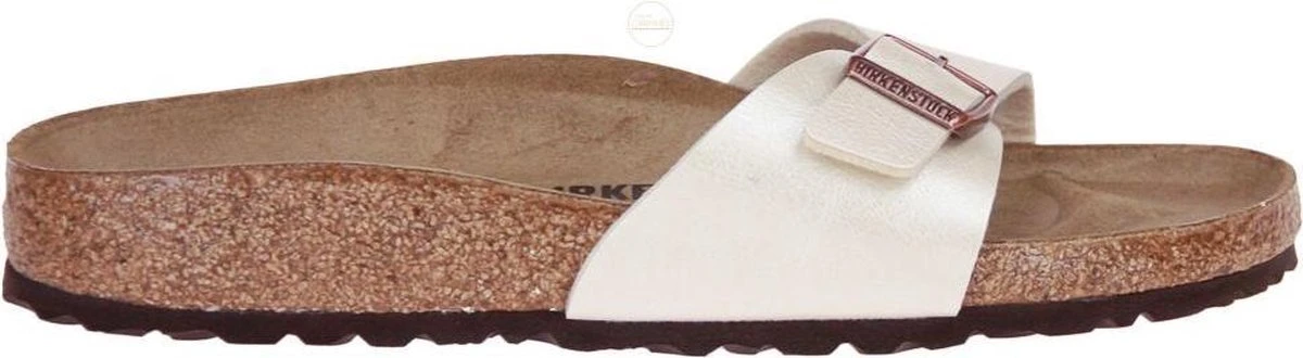 Birkenstock Madrid Dames Slippers Small Fit - White - Maat 40 19 Birkenstock Madrid Dames Slippers Small Fit - White - Maat 40 - Afbeelding 17