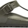 Birkenstock Gizeh EVA Khaki Regular Unisex Slippers - Khaki - Maat 44 -Birkenstock Winkel 1200x431 1