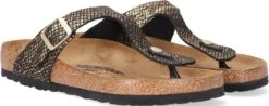 Birkenstock Slippers - Maat 40 - Vrouwen - Zwart - Goud 35 Birkenstock Slippers - Maat 40 - Vrouwen - Zwart - Goud -Birkenstock Winkel 1200x474 2