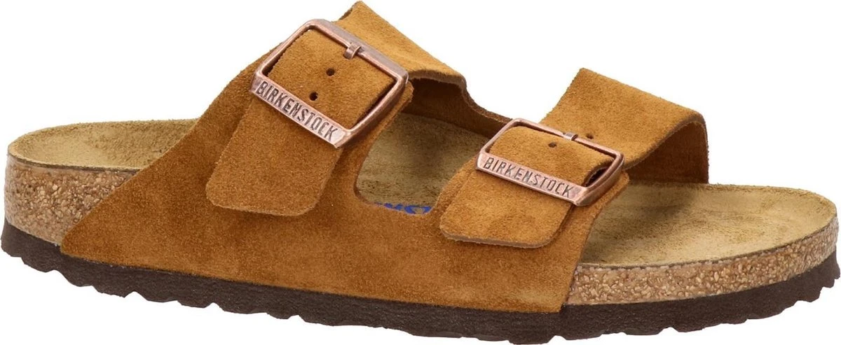 Birkenstock Arizona SFB VL Mink Narrow Dames Slippers - Mink - Maat 40 8 Birkenstock Arizona SFB VL Mink Narrow Dames Slippers - Mink - Maat 40 - Afbeelding 6