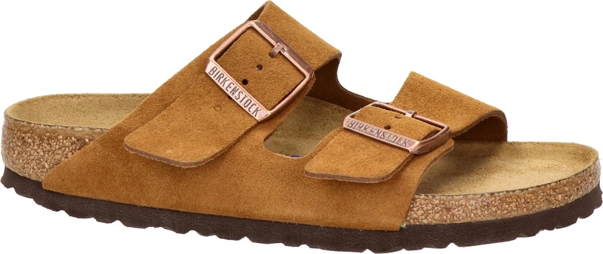 Birkenstock Arizona SFB VL Mink Narrow Dames Slippers - Mink - Maat 40 6 Birkenstock Arizona SFB VL Mink Narrow Dames Slippers - Mink - Maat 40 - Afbeelding 4