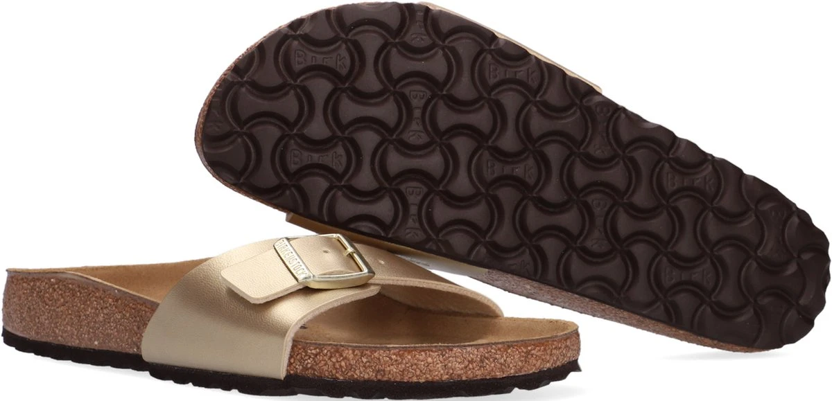 Birkenstock Madrid BF Gold Narrow Dames Slippers - Gold - Maat 37 16 Birkenstock Madrid BF Gold Narrow Dames Slippers - Gold - Maat 37 - Afbeelding 14