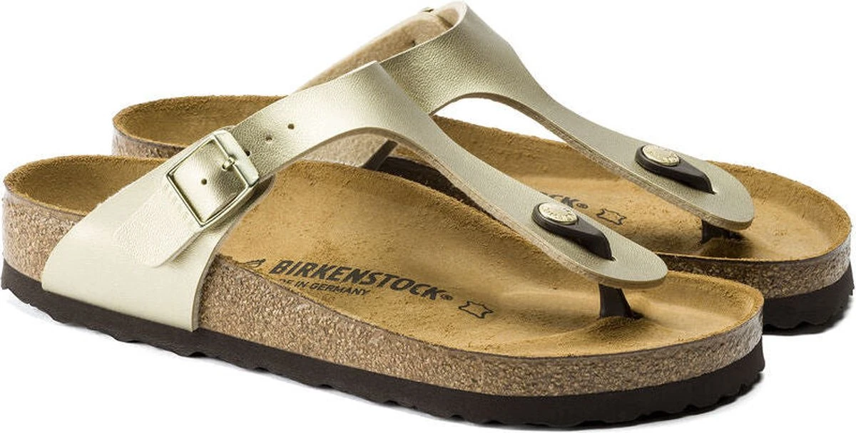 Birkenstock - Dames Sandalen Gizeh BS Gold (regular) - Goud - Maat 39 7 Birkenstock - Dames Sandalen Gizeh BS Gold (regular) - Goud - Maat 39 - Afbeelding 5