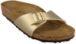 Birkenstock Madrid BF Gold Narrow Dames Slippers - Gold - Maat 40 29 Birkenstock Madrid BF Gold Narrow Dames Slippers - Gold - Maat 40 -Birkenstock Winkel 1200x705 1