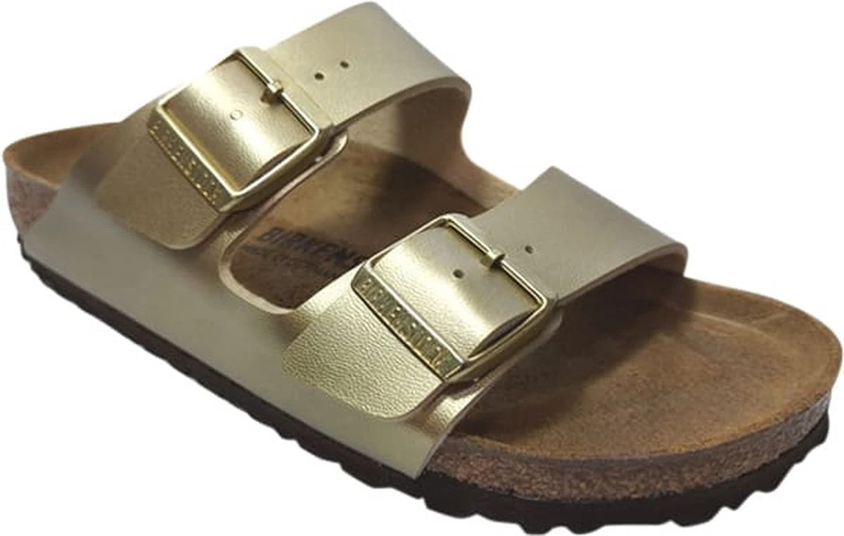 Birkenstock Arizona Gold Narrow Birko-Flor - Gold - Maat 39 16 Birkenstock Arizona Gold Narrow Birko-Flor - Gold - Maat 39 - Afbeelding 14