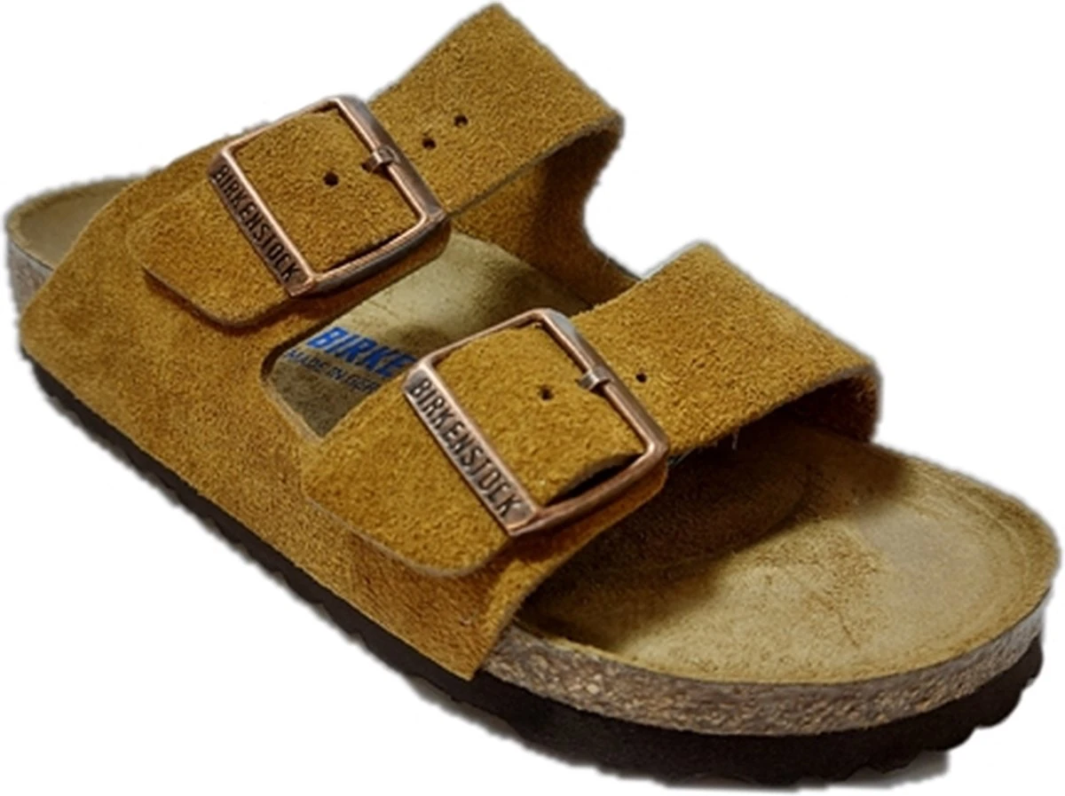 Birkenstock Arizona SFB VL Mink Narrow Dames Slippers - Mink - Maat 40 9 Birkenstock Arizona SFB VL Mink Narrow Dames Slippers - Mink - Maat 40 - Afbeelding 7