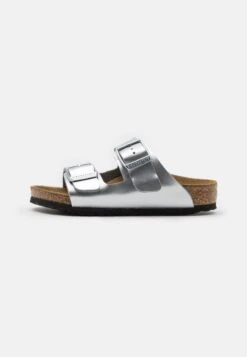 Birkenstock Arizona- Muiltjes - Electric Metallic Silver