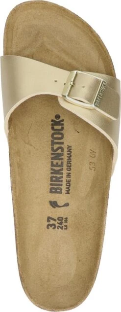 Birkenstock Madrid BF Gold Narrow Dames Slippers - Gold - Maat 38 -Birkenstock Winkel 468x1200