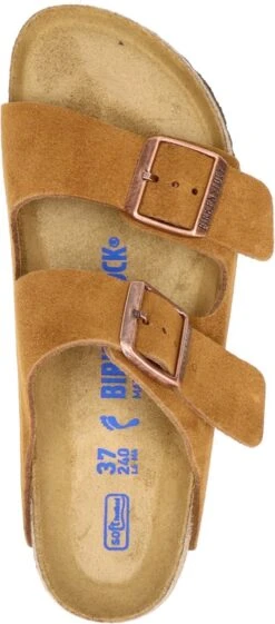 Birkenstock Arizona SFB VL Mink Narrow Dames Slippers - Mink - Maat 39 -Birkenstock Winkel 528x1200