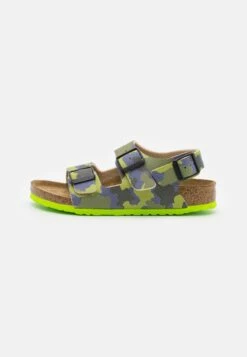 Birkenstock Milano Bf Camo - Sandalen - Desert Soil/Lime/Aqua