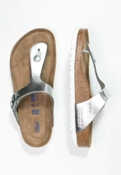 Birkenstock Gizeh Nl Sfb Regular - Teensandalen - Metallic Silver -Birkenstock Winkel 609640f895804df788f0660167fd7b4f