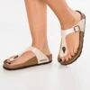 Birkenstock Gizeh Bf Regular - Teensandalen - Pearl White -Birkenstock Winkel 6a33aef5d58f4602b8df41e4283f93d4