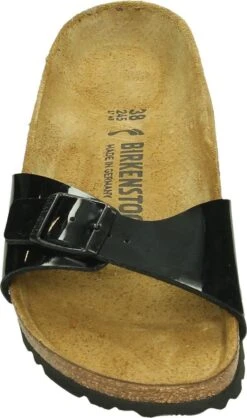 Birkenstock Madrid BF Lack Narrow Dames Slippers - Black - Maat 40 -Birkenstock Winkel 709x1200