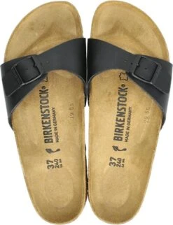 Birkenstock Madrid Dames Slippers Small Fit - Black - Maat 37