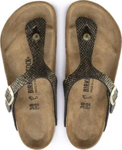 Birkenstock Slippers - Maat 40 - Vrouwen - Zwart - Goud 31 Birkenstock Slippers - Maat 40 - Vrouwen - Zwart - Goud -Birkenstock Winkel 980x1200