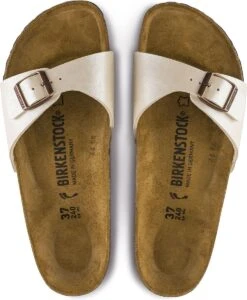 Birkenstock Madrid Dames Slippers Small Fit - Pearl White - Maat 37 -Birkenstock Winkel 989x1200 1