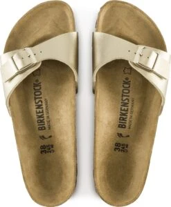 Birkenstock Madrid BF Gold Narrow Dames Slippers - Gold - Maat 40 26 Birkenstock Madrid BF Gold Narrow Dames Slippers - Gold - Maat 40 -Birkenstock Winkel 989x1200 5