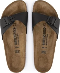 Birkenstock Madrid Dames Slippers Small Fit - Black - Maat 38