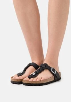 Birkenstock Gizeh Braided Regular- Pantoffels - Black