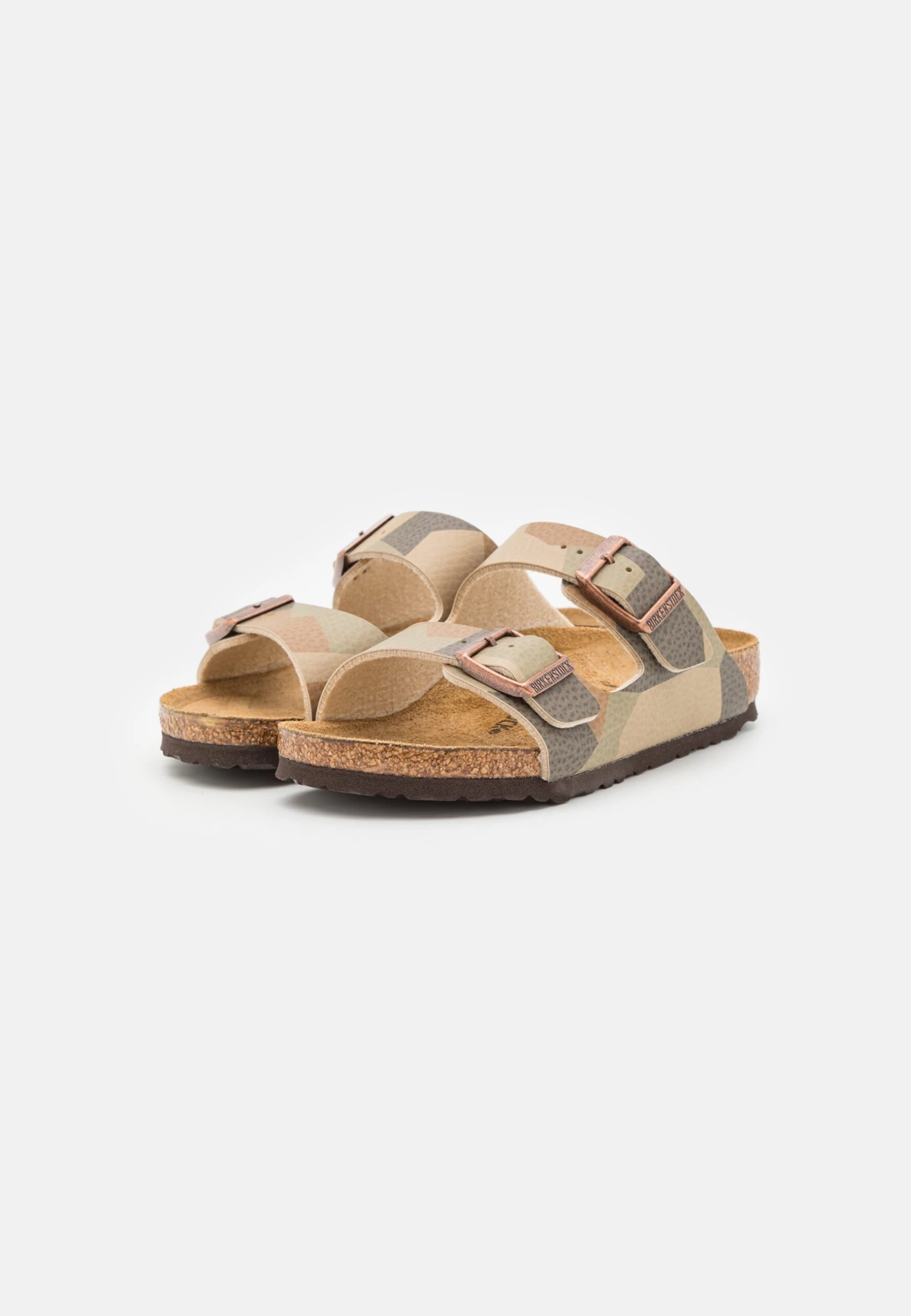 Birkenstock Arizona Geometric Unisex - Muiltjes - Desert Soil/Khaki 4 Birkenstock Arizona Geometric Unisex - Muiltjes - Desert Soil/Khaki - Afbeelding 2