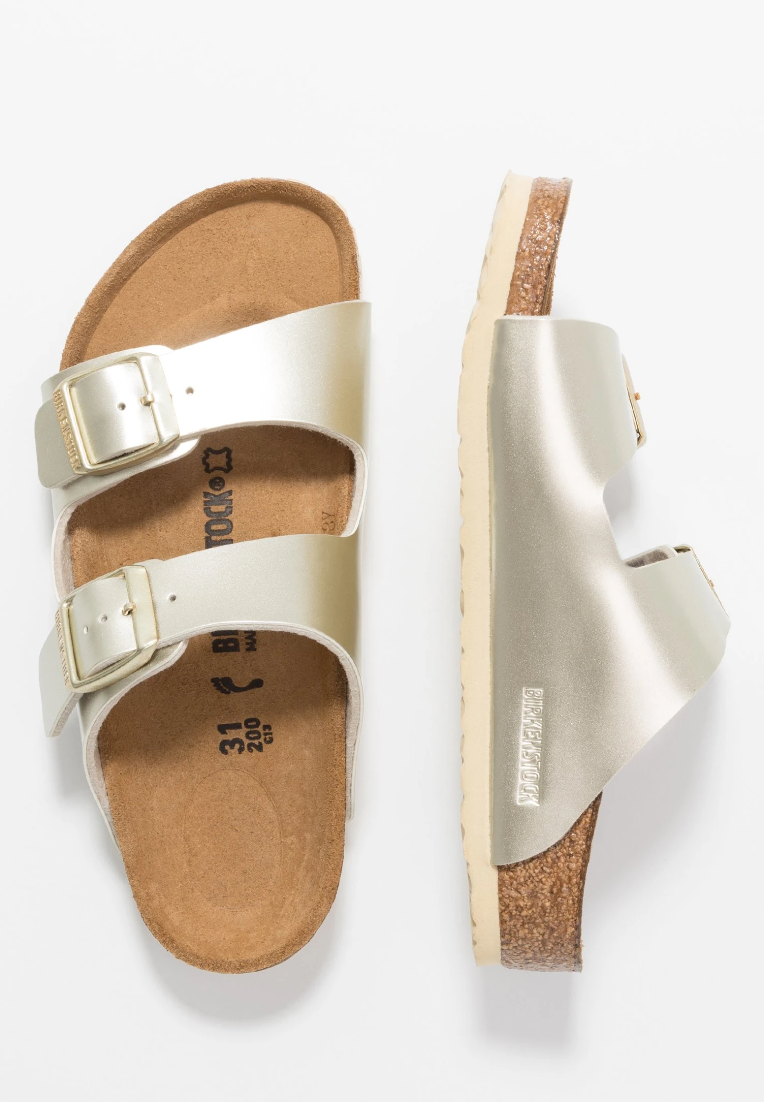 Birkenstock Arizona - Pantoffels - Electric Metallic Gold 3 Birkenstock Arizona - Pantoffels - Electric Metallic Gold