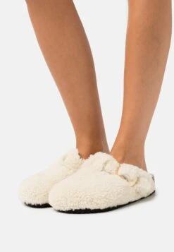 Birkenstock Boston Big BuckleLogo Regular - Pantoffels - Eggshell